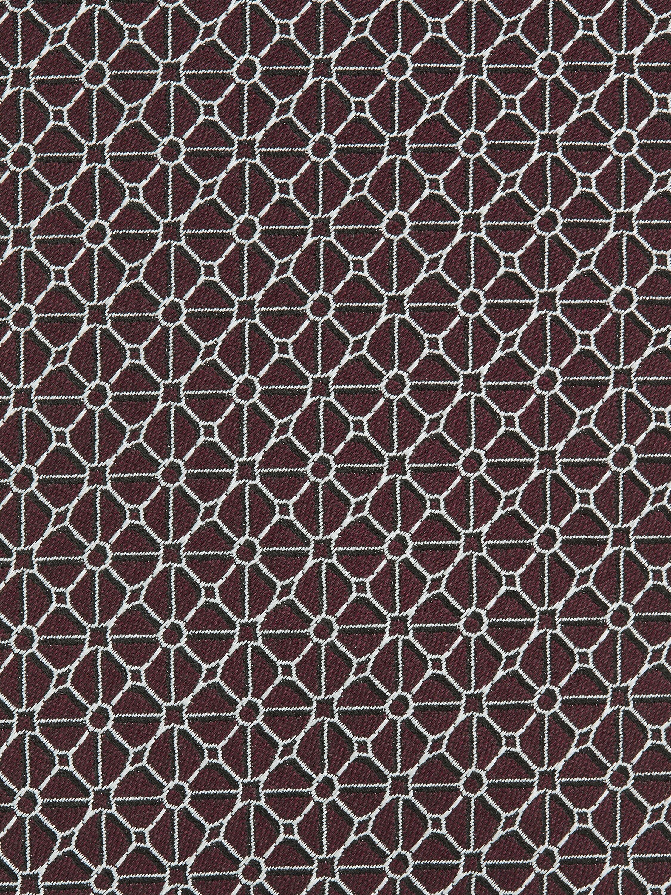 酒红色桑蚕丝晚装领带 产品细节图 #1