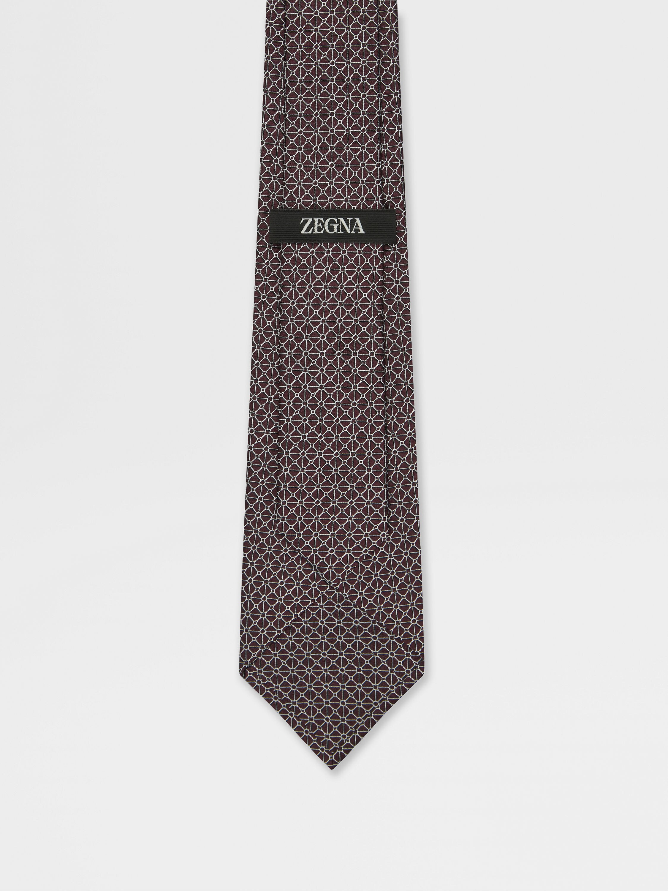 酒红色桑蚕丝晚装领带 产品细节图 #2