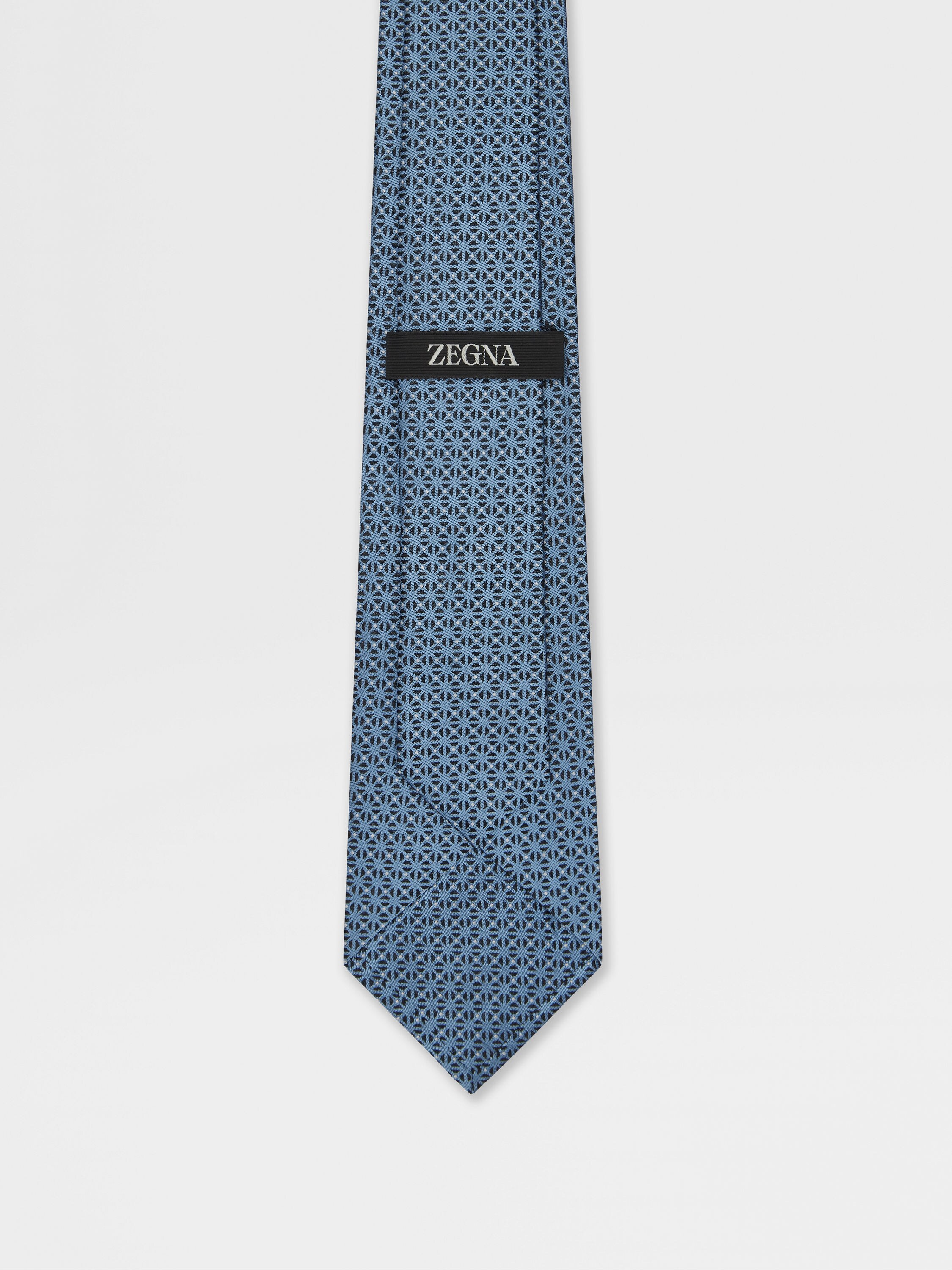 Light Blue Silk Tie Product detail photo #2