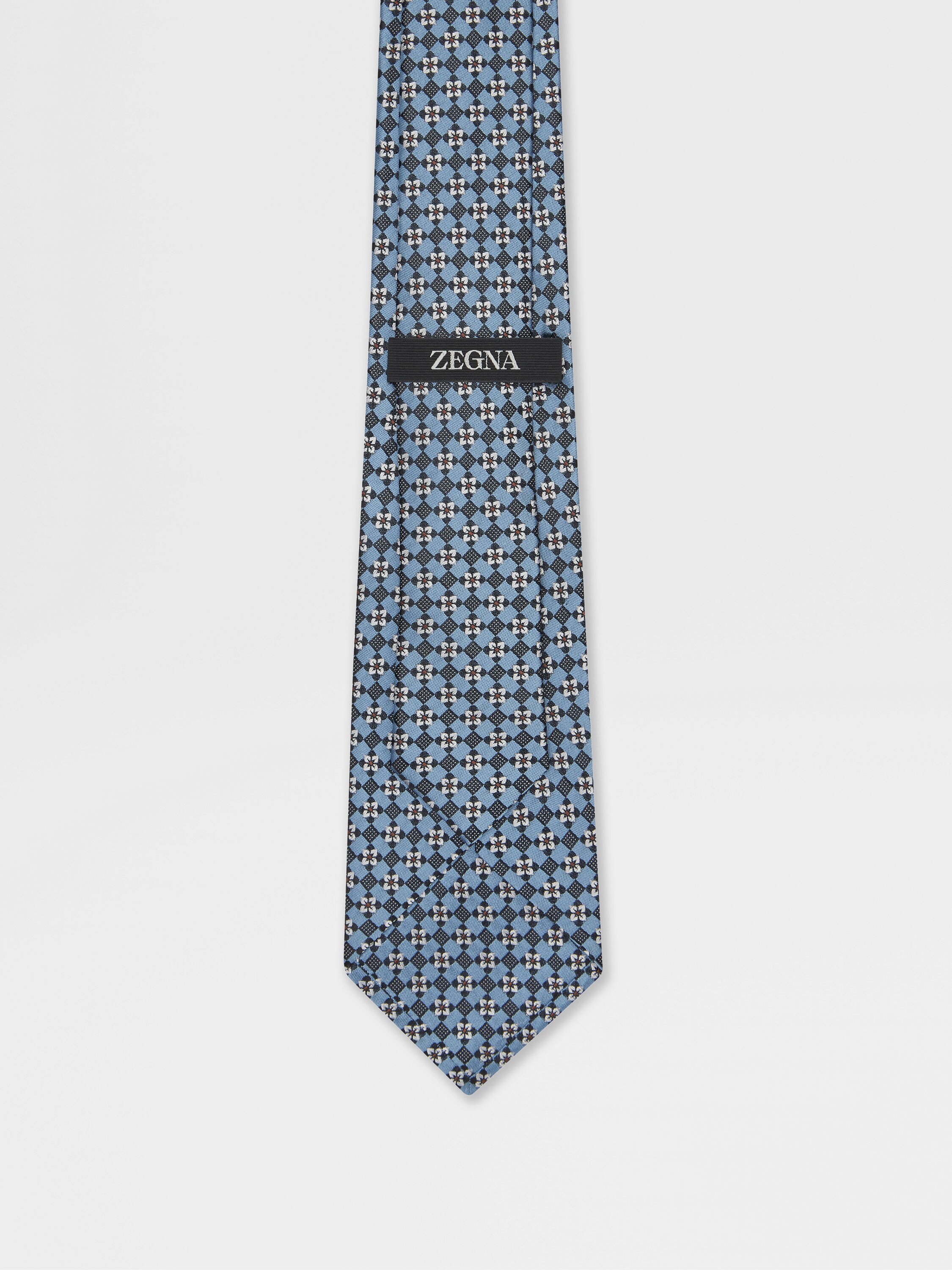 Light Blue Silk Tie Product detail photo #2