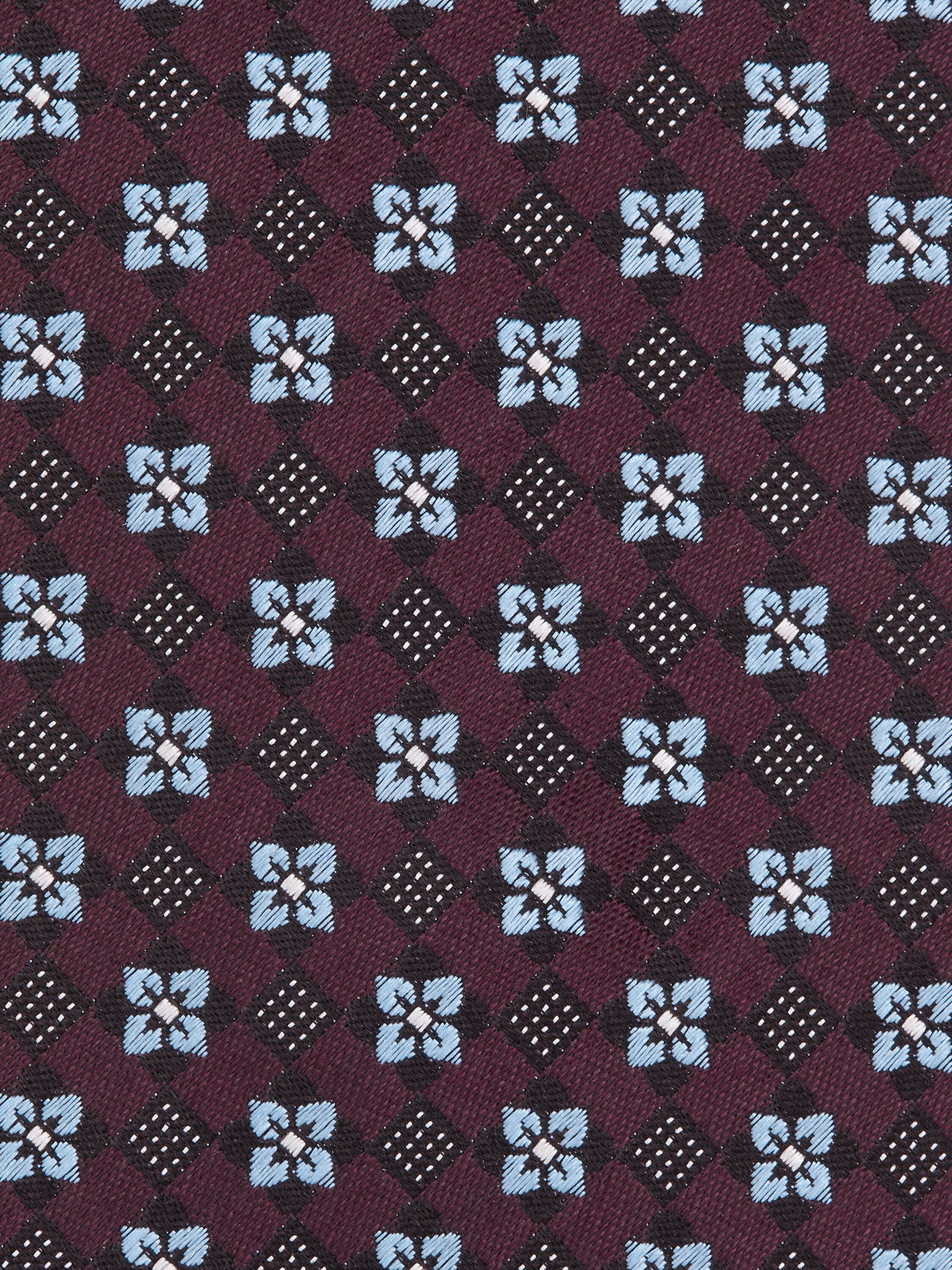 Burgundy Silk Tie Product detail photo #1