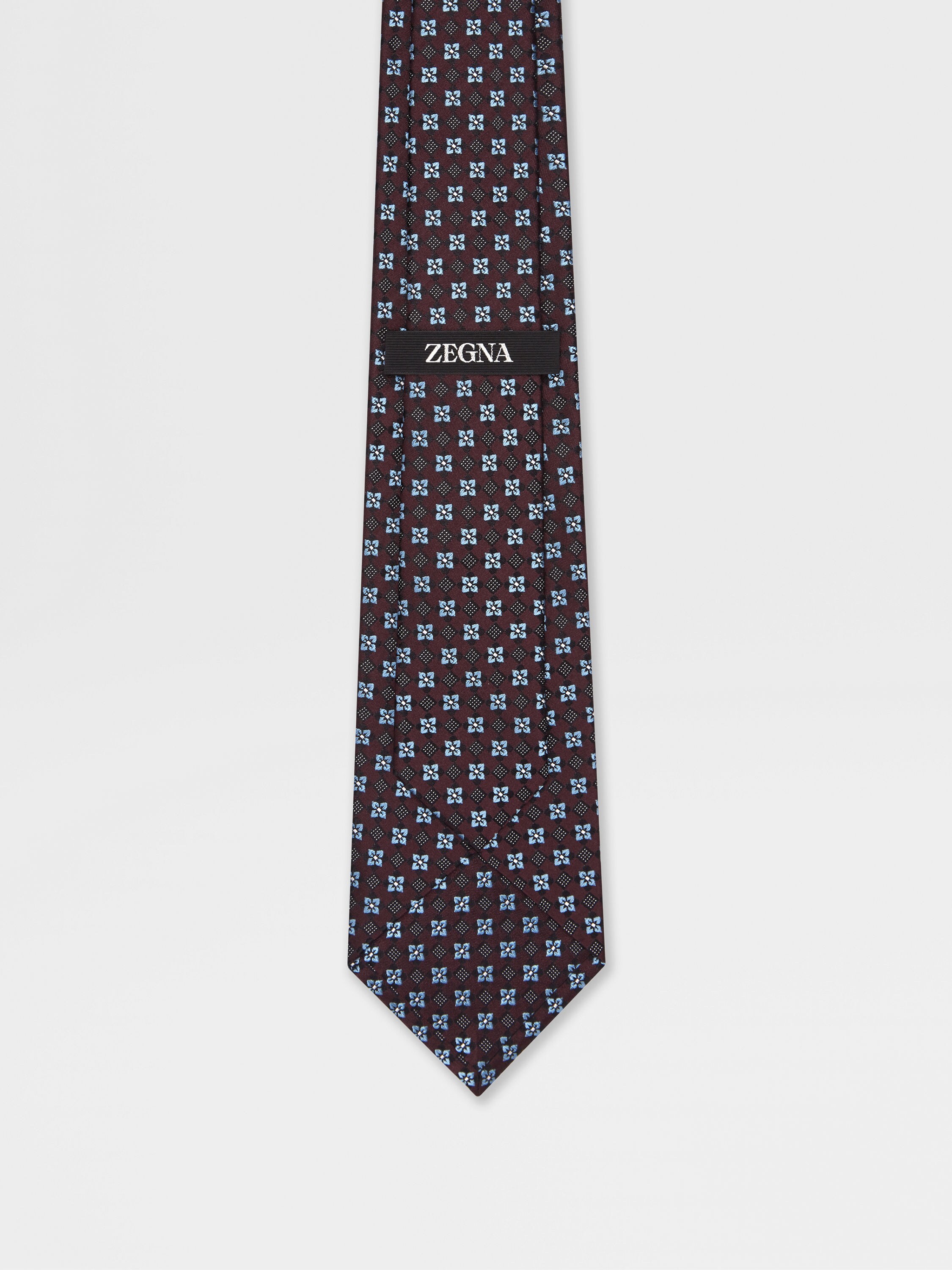 Burgundy Silk Tie Product detail photo #2