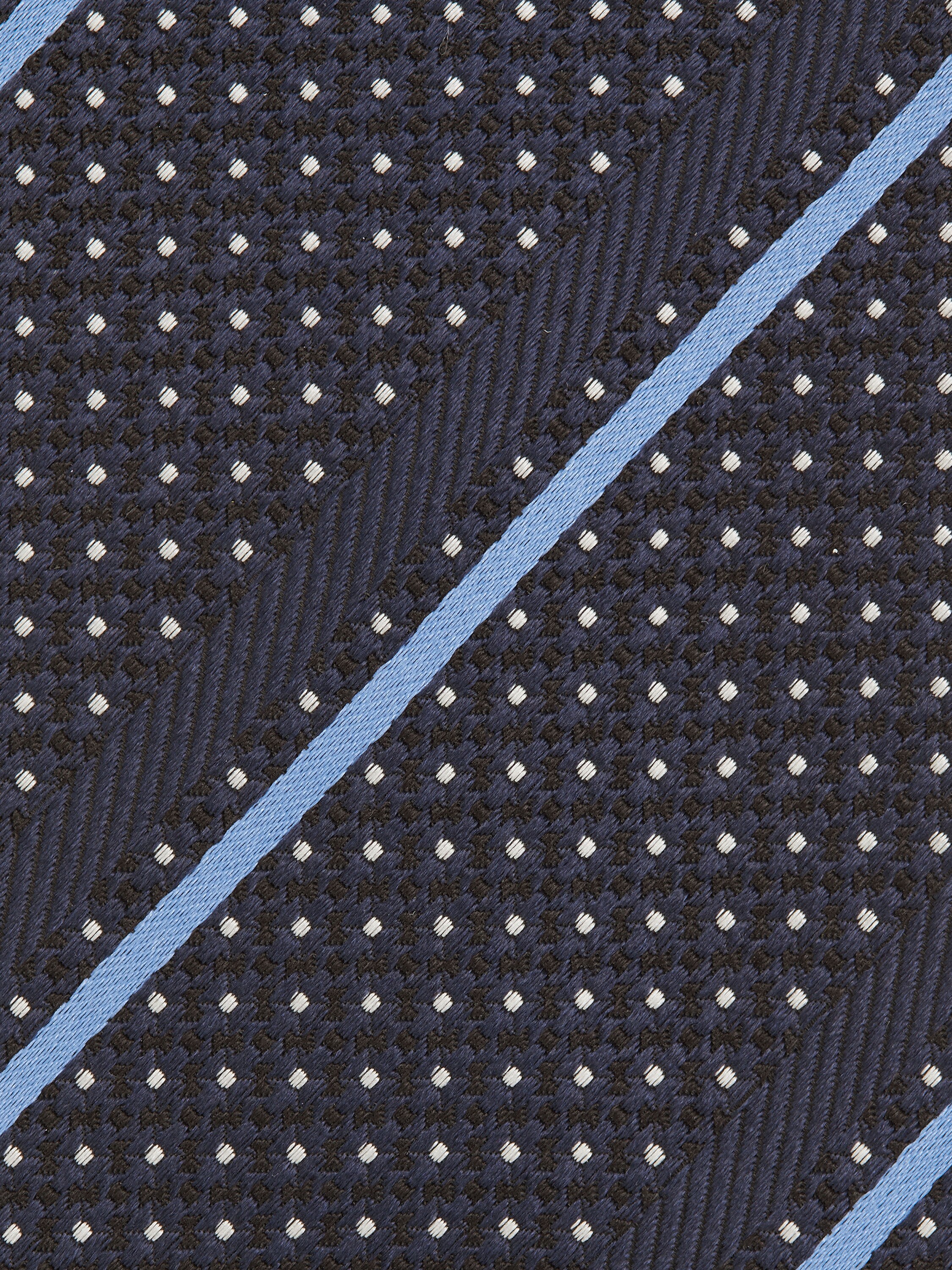 午夜蓝桑蚕丝领带 产品细节图 #1